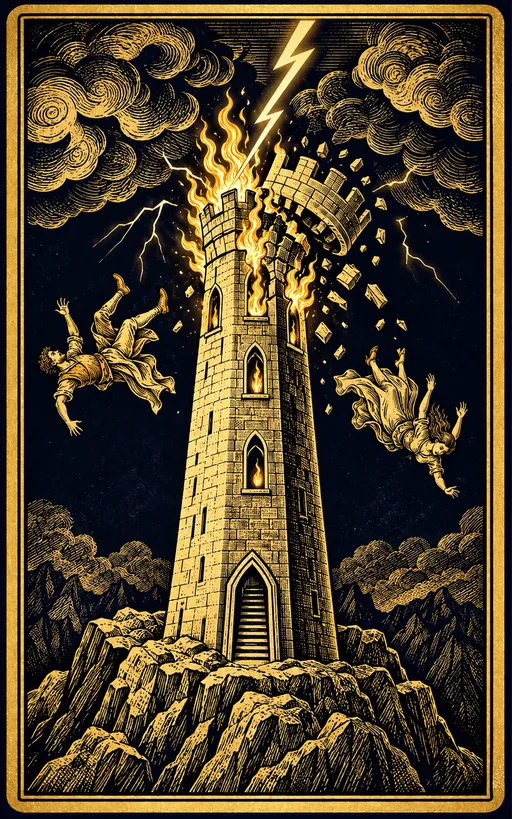 Карта Таро Башня